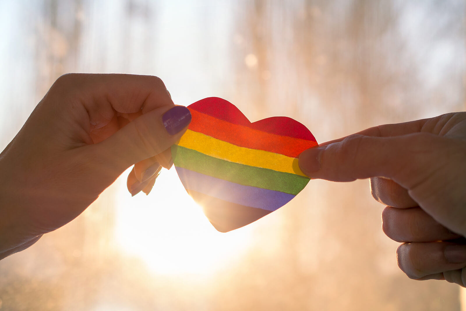 Image of a rainbow heart. Representing the affirming care you can receive in LGBTQ marriage counseling, or LGBT couples counseling online, in North Carolina. Where your relationship counseling will include knowledge on LGBTQ mental health.